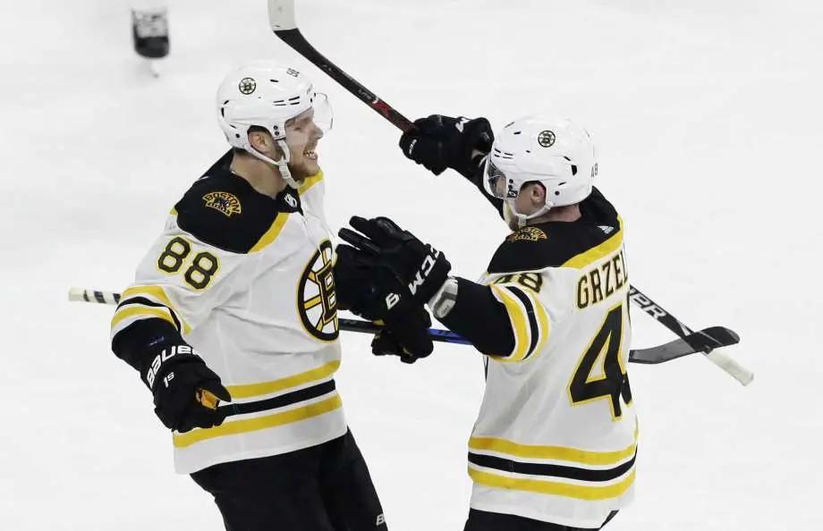 The Playoffs » Jake DeBrusk faz dois gols e Bruins derrotam