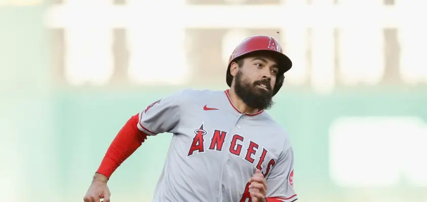 OAKLAND, CALIFORNIA - MAY 14: Anthony Rendon #6 of the Los Angeles Angels runs to third base against the Oakland Athletics during game two of a doubleheader at RingCentral Coliseum on May 14, 2022 in Oakland, California.