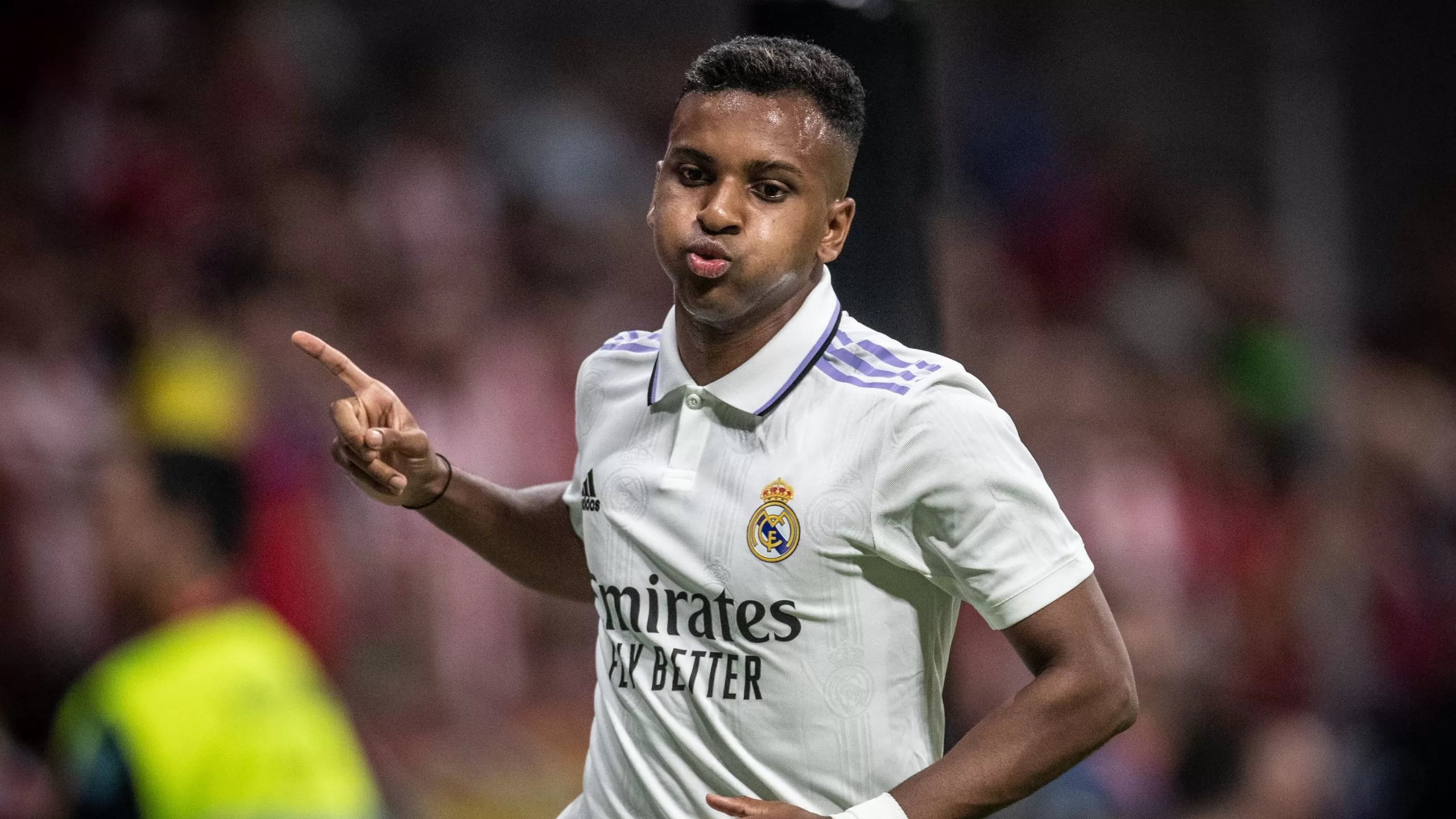 Rodrygo, do Real Madrid, no ASG da MLB