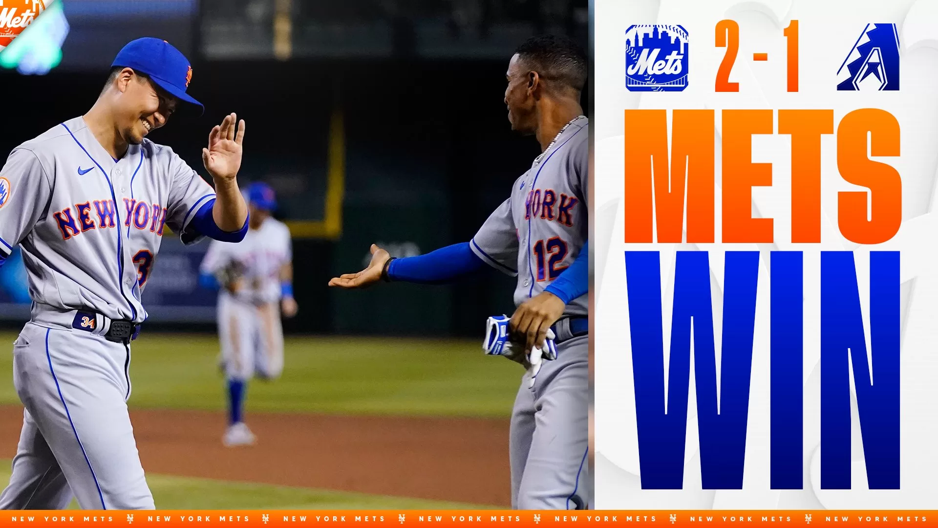 Mets vencem Diamondbacks com domínio de Senga e reação no final