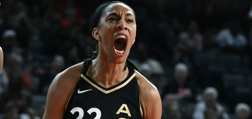 A'ja Wilson lidera Aces em vitória sobre os Wings