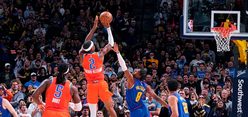 Gilgeous-Alexander define nos segundos finais, e Thunder derrota Nuggets