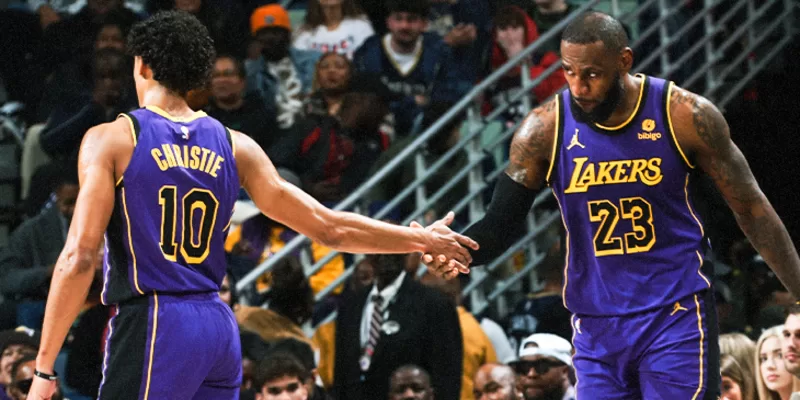 LeBron James, Max Christie - Los Angeles Lakers