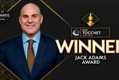 Rick Tocchet é eleito o técnico do ano da NHL - The Playoffs