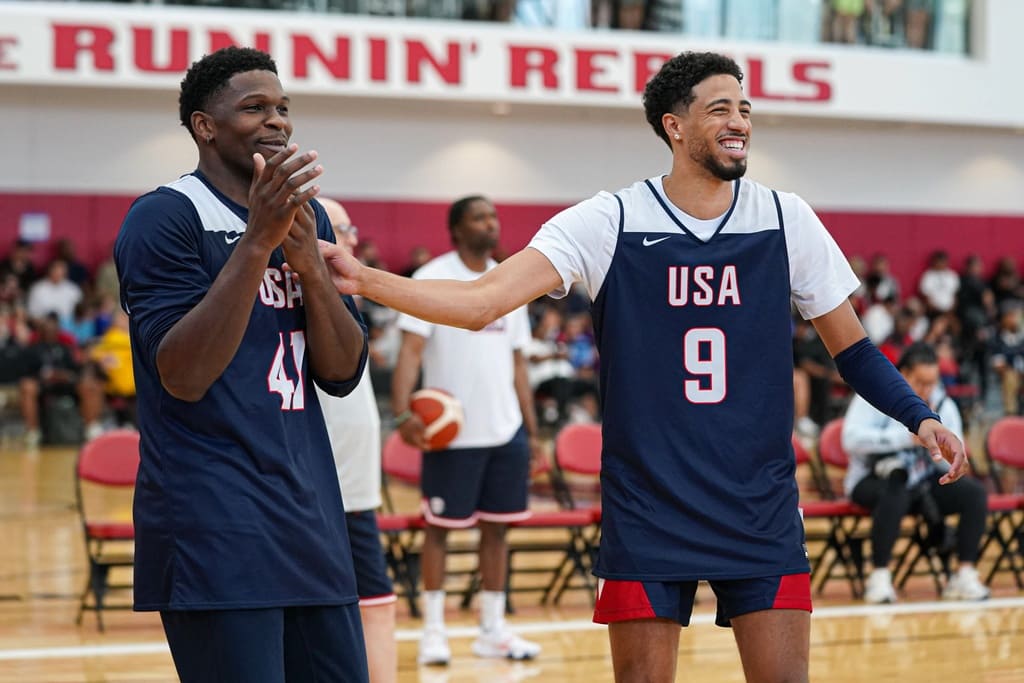 Tyrese Haliburton, Anthony Edwards - Team USA